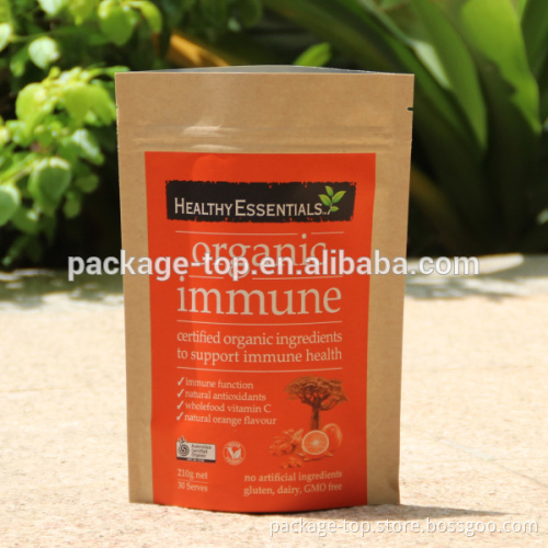 2014 hot sale jianan popular kraft paper bag for food packing